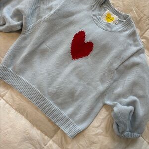 Kerri Rosenthal Lala Imperfect Heart Sweater